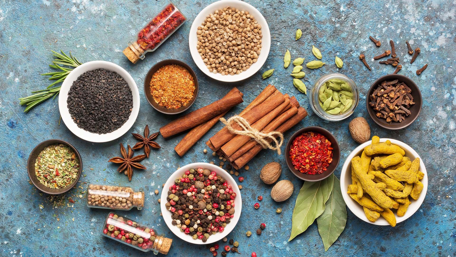 Spices used in Indian cooking