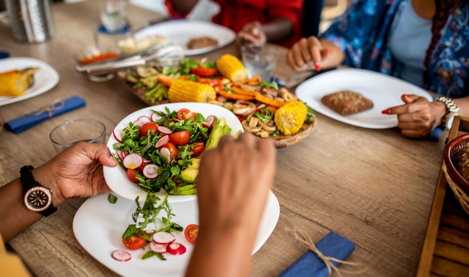 Vegetarian Food at Restaurant